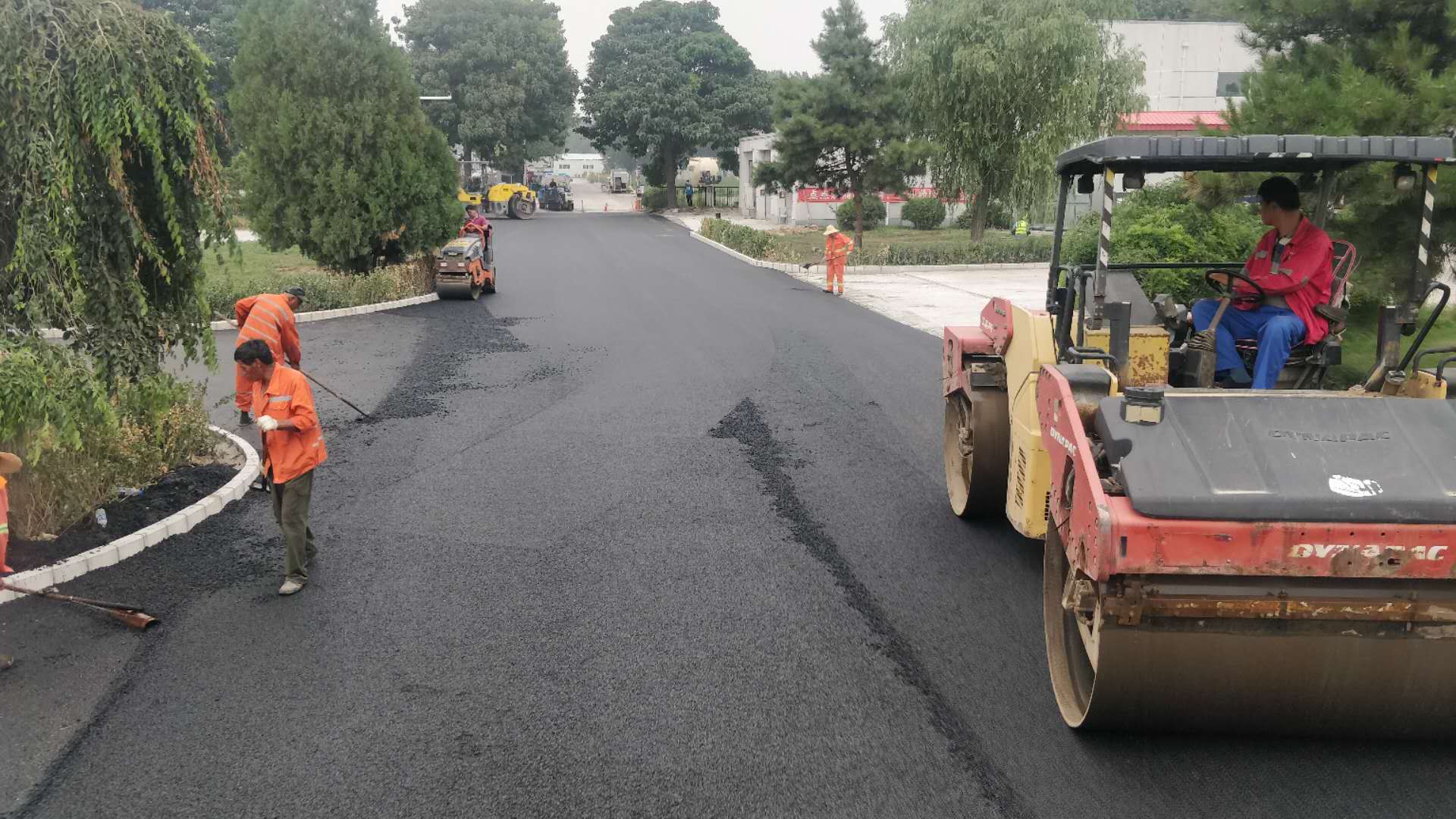 双钢轮压路机沥青路面碾压 (13).jpg